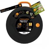 Fiskars Set tambur pentru furtun S + suport de perete 1026376