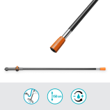 Gardena Mâner Cleansystem M, cu apă, pentru curățarea suprafețelor mai mari