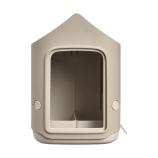 Hrănitoare/Adăpătoare Cosy în formă de ciupercă, bej, 18 cm