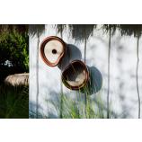 Hrănitoare/Adăpătoare pentru păsări Organic, maro castan, 25 cm