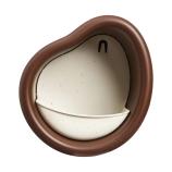 Hrănitoare/Adăpătoare pentru păsări Organic, maro castan, 25 cm