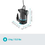 Gardena Pompă submersibilă pentru apă curată/murdară 2în1 20000 BASIC, 20.000 l/h, cu comutator cu plutitor
