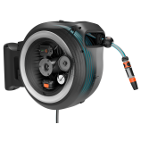 Gardena Cutie de perete cu baterie PowerRoll XXL, solo, 40 m, albă