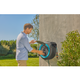 Gardena Cutie de perete cu baterie PowerRoll XXL, solo, 40 m, turcoaz