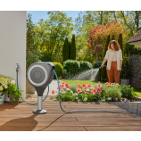 Gardena Cutie de terasă pentru furtun RollUp M, furtun de 20 m, alb, înfășurare automată