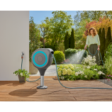 Gardena Cutie de terasă pentru furtun RollUp M, furtun de 20 m, turcoaz, înfășurare automată