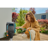 Gardena Cutie de terasă pentru furtun RollUp M, furtun de 20 m, turcoaz, înfășurare automată