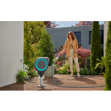 Gardena Cutie de terasă pentru furtun RollUp S, furtun de 15 m, turcoaz, înfășurare automată