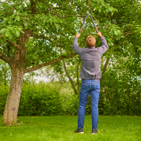 Gardena Foarfece cu două lame pentru crengi TeleCut Pro S, foarfece telescopice pentru lemn proaspăt