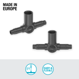 Racord în T Gardena pentru duze de pulverizare / picurătoare terminale de 4,6 mm (3/16")