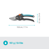 Foarfece de grădină Gardena PremiumCut Flex, cu două lame, foarfece de grădină, pentru lemn verde, 24 mm
