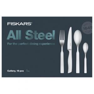 Fiskars Set de tacâmuri din oțel 16 bucăți 1054778