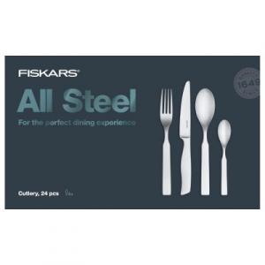 Fiskars Set de tacâmuri din oțel 1624pcs 1054777