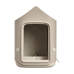 Hrănitoare/Adăpătoare Cosy în formă de ciupercă, bej, 18 cm