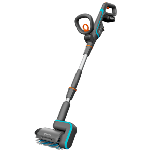 Set Gardena AquaBrush patio 03/18V P4A – aparat multifuncțional de curățare cu baterie