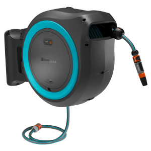 Gardena PowerRoll XL – cutie de perete pentru furtun de 35 m, turcoaz – fără baterie