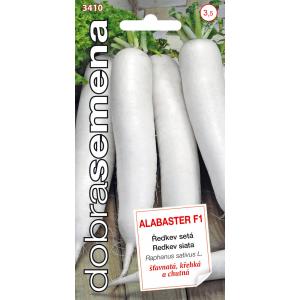 Semințe bune Ridiche Alabaster F1 tip oval Daikon 1,5g